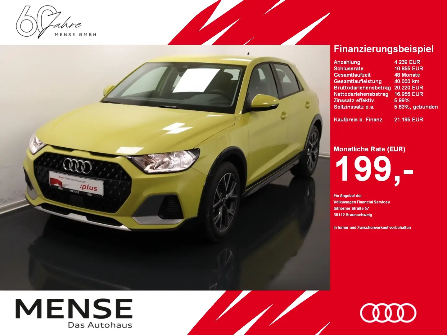 Audi A1 allstreet 35 TFSI SHZ PDC VirtualCP LaneAss Желтый - 1