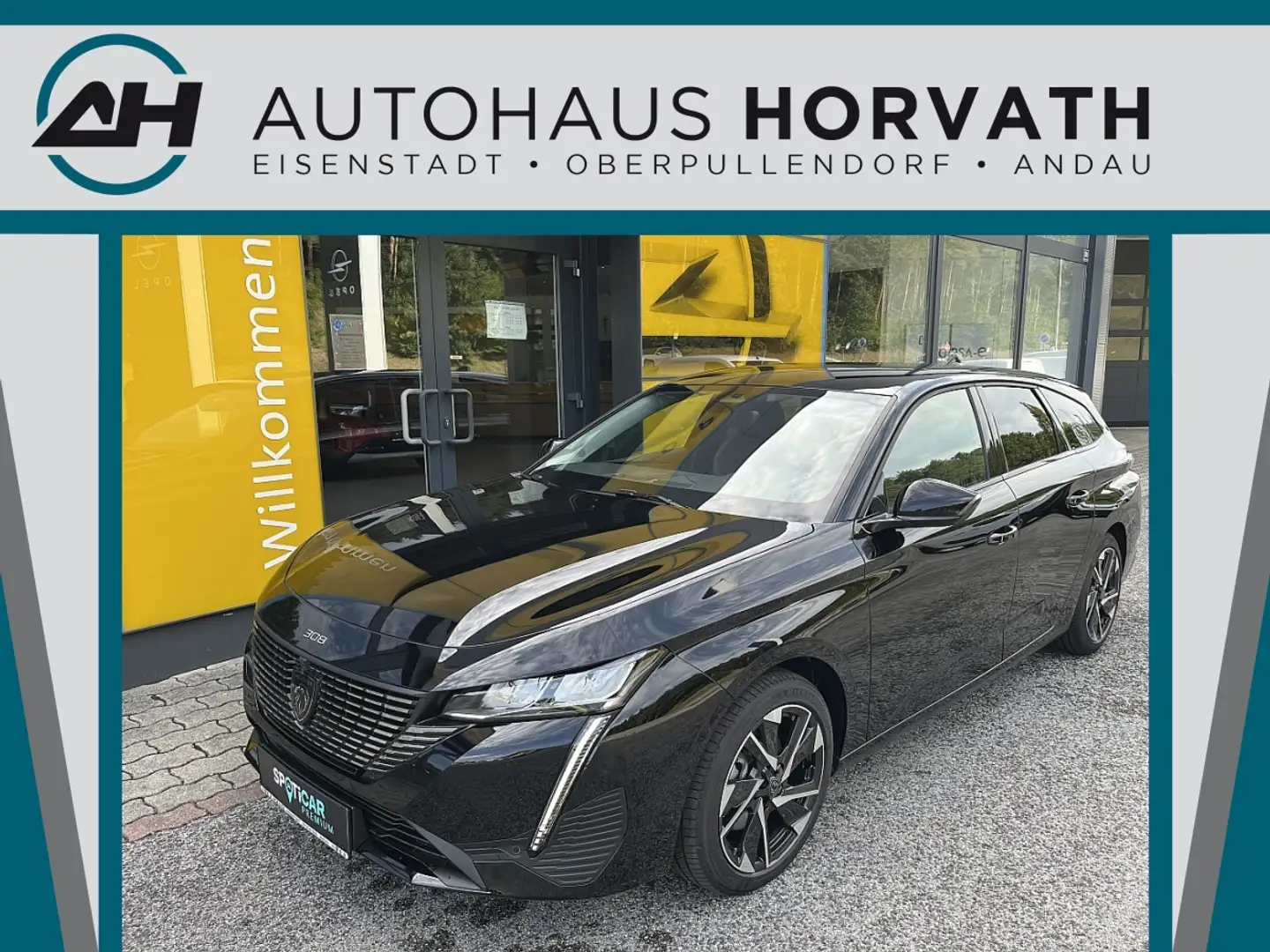 Peugeot 308 SW Hybrid 145 e-DSC6 Allure!NAVI,KAMERA,LED,TOP! Noir - 1