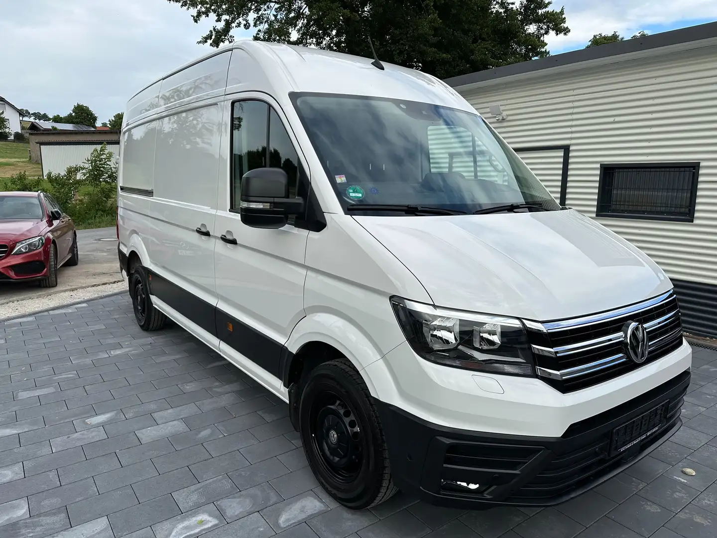 Volkswagen Crafter Kasten 35 mittellang Hochdach FWD Kamera Tempomat Wit - 1