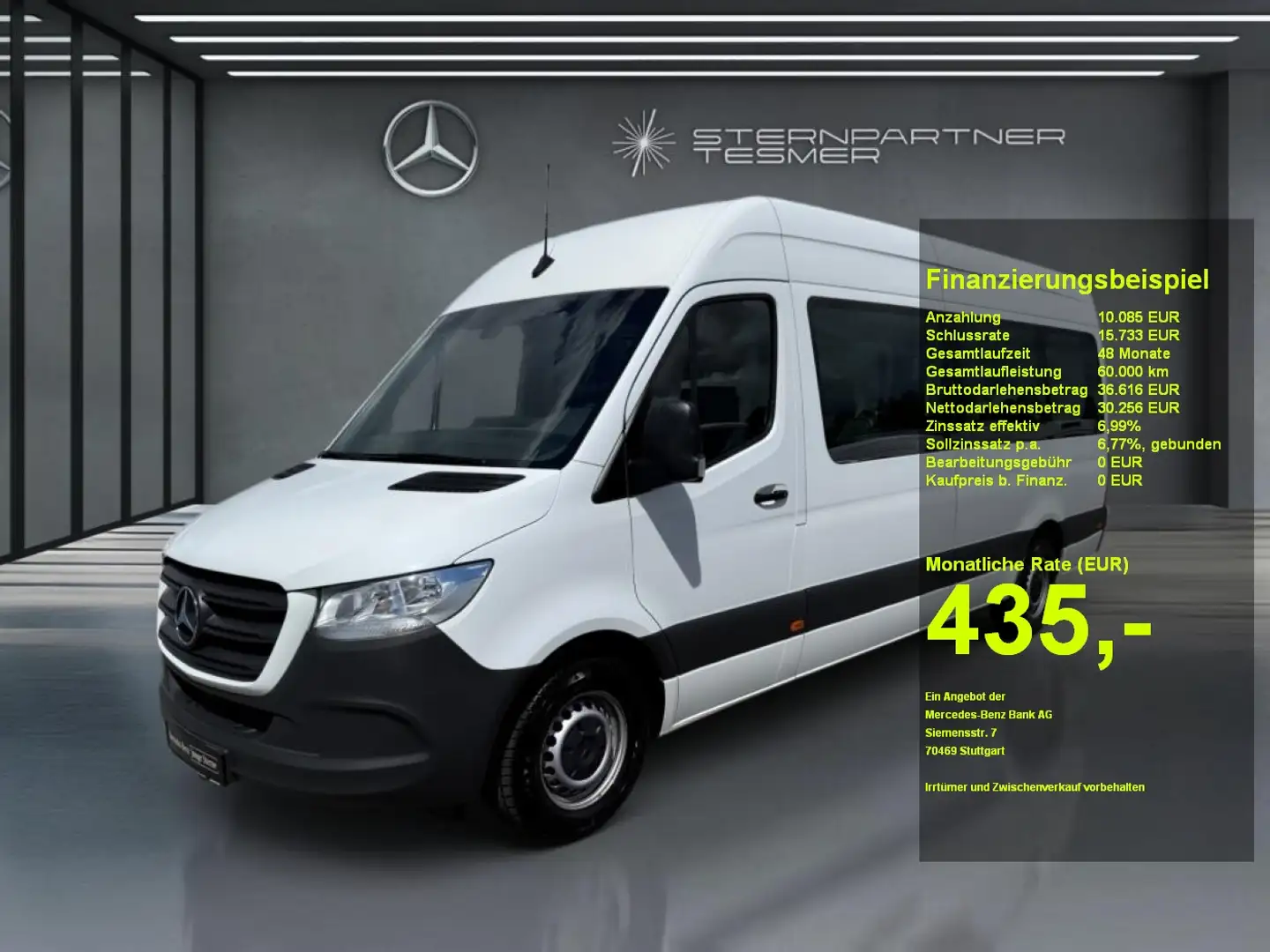 Mercedes-Benz Sprinter 314 CDI Tourer Maxi 7G Klima+Standheiz. Weiß - 1