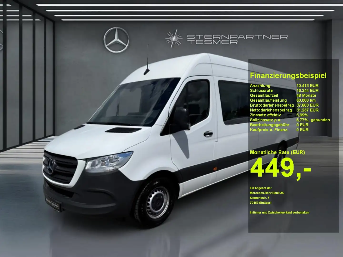 Mercedes-Benz Sprinter 314 CDI Tourer Maxi 7G Klima+Standheiz. Blanc - 1