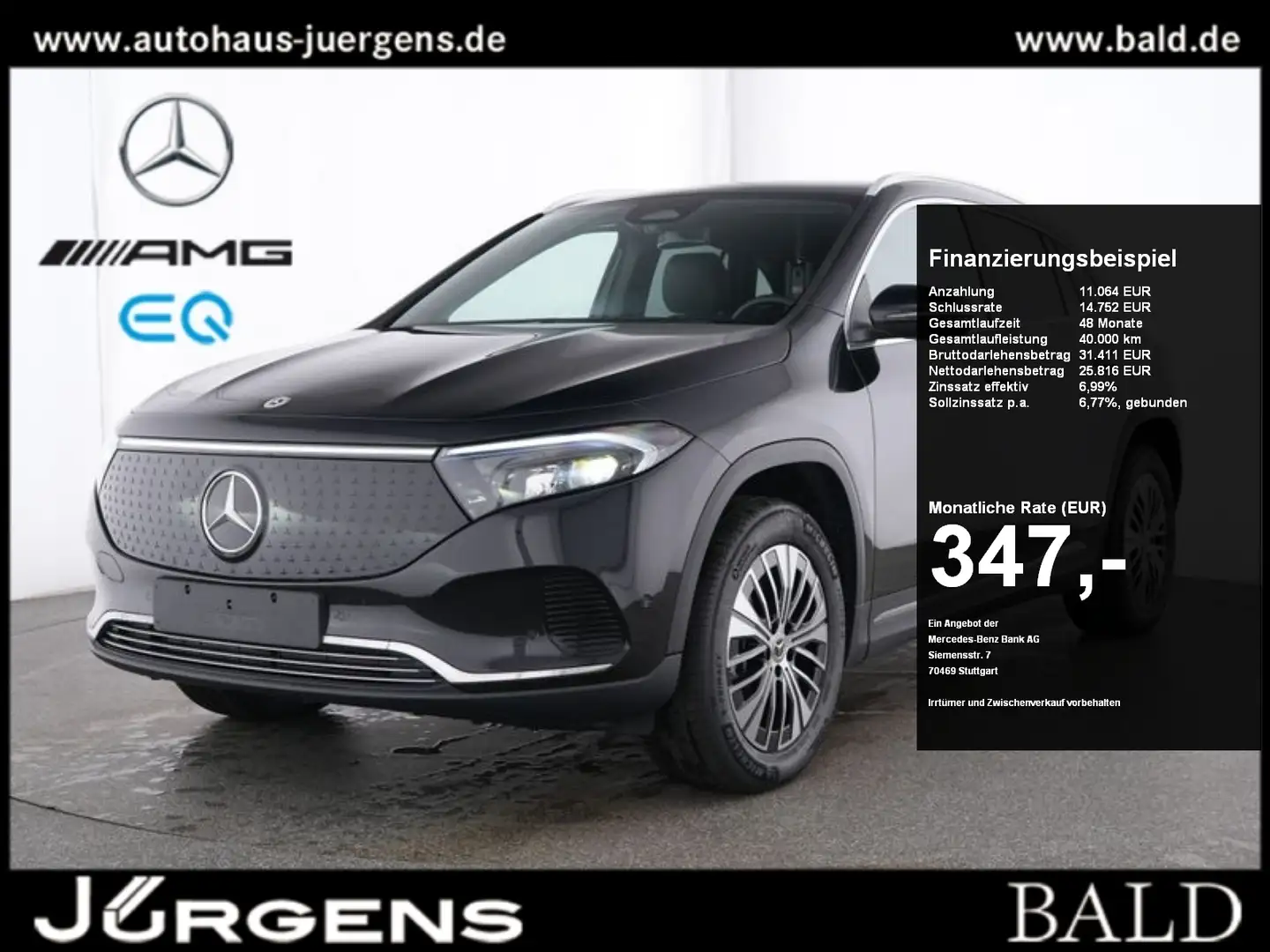 Mercedes-Benz EQA 300 4M Progressive/Pano/Winter/Kamera/LED/18 Schwarz - 1