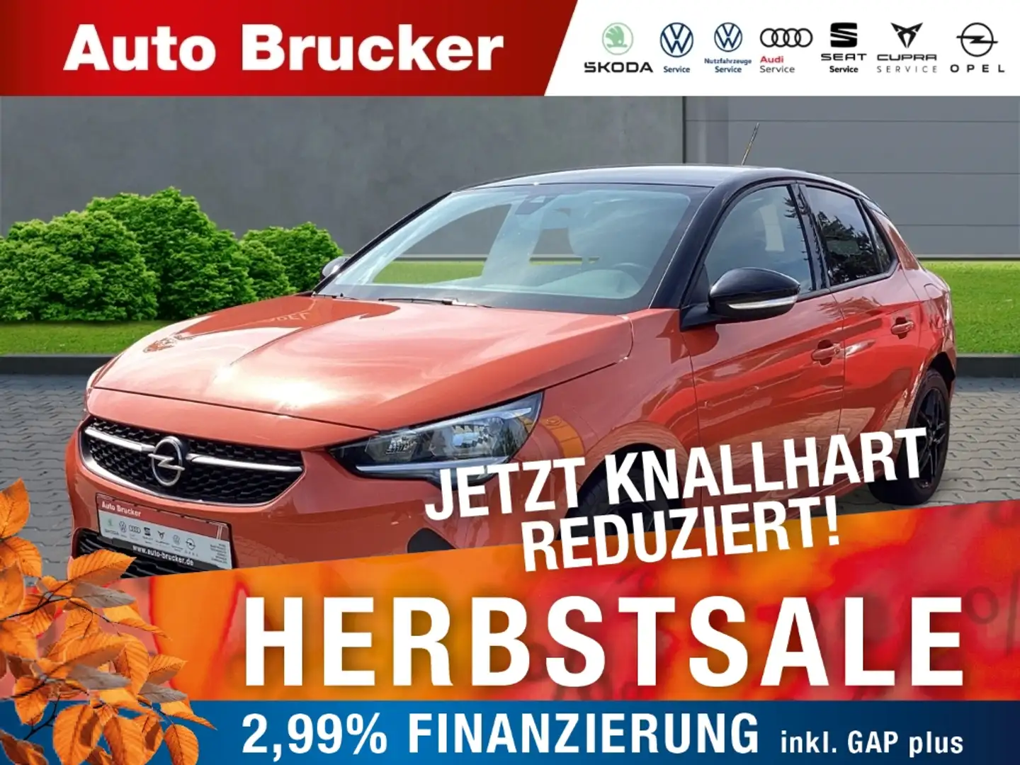 Opel Corsa-e Edition+Klimaautomatik+Sitzheizung+Parksensoren Orange - 1