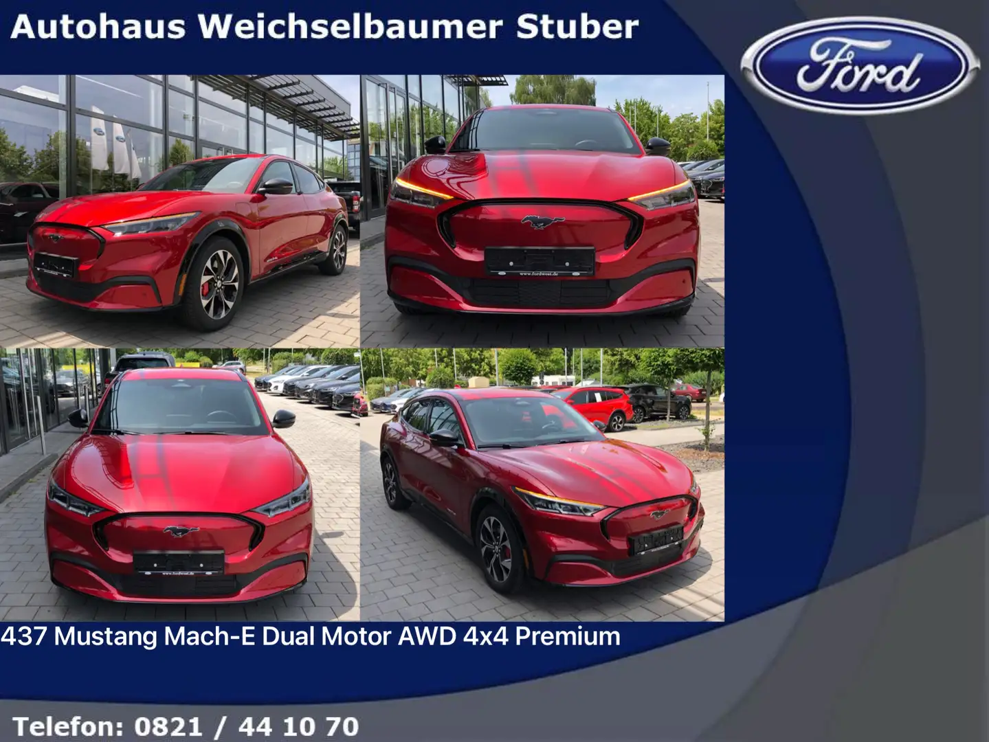 Ford Mustang Mach-E 437 Mustang Mach-E Dual Motor AWD 4x4 Premium Rot - 1