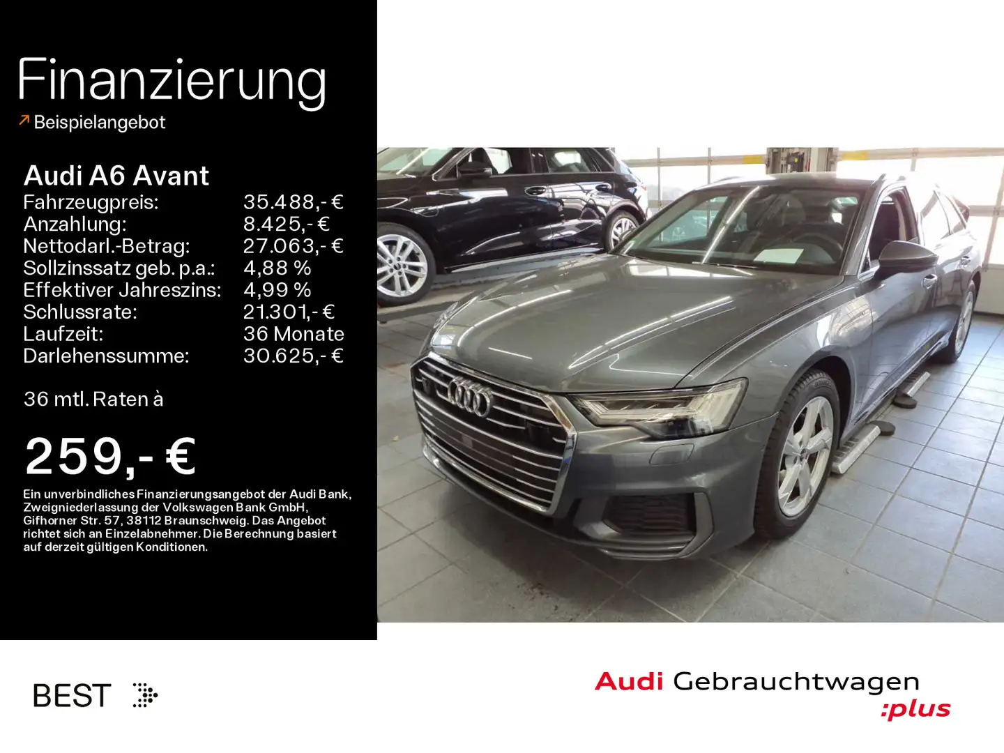 Audi A6 design 40 TDI S line Ext*Tour*Matrix* Grigio - 1