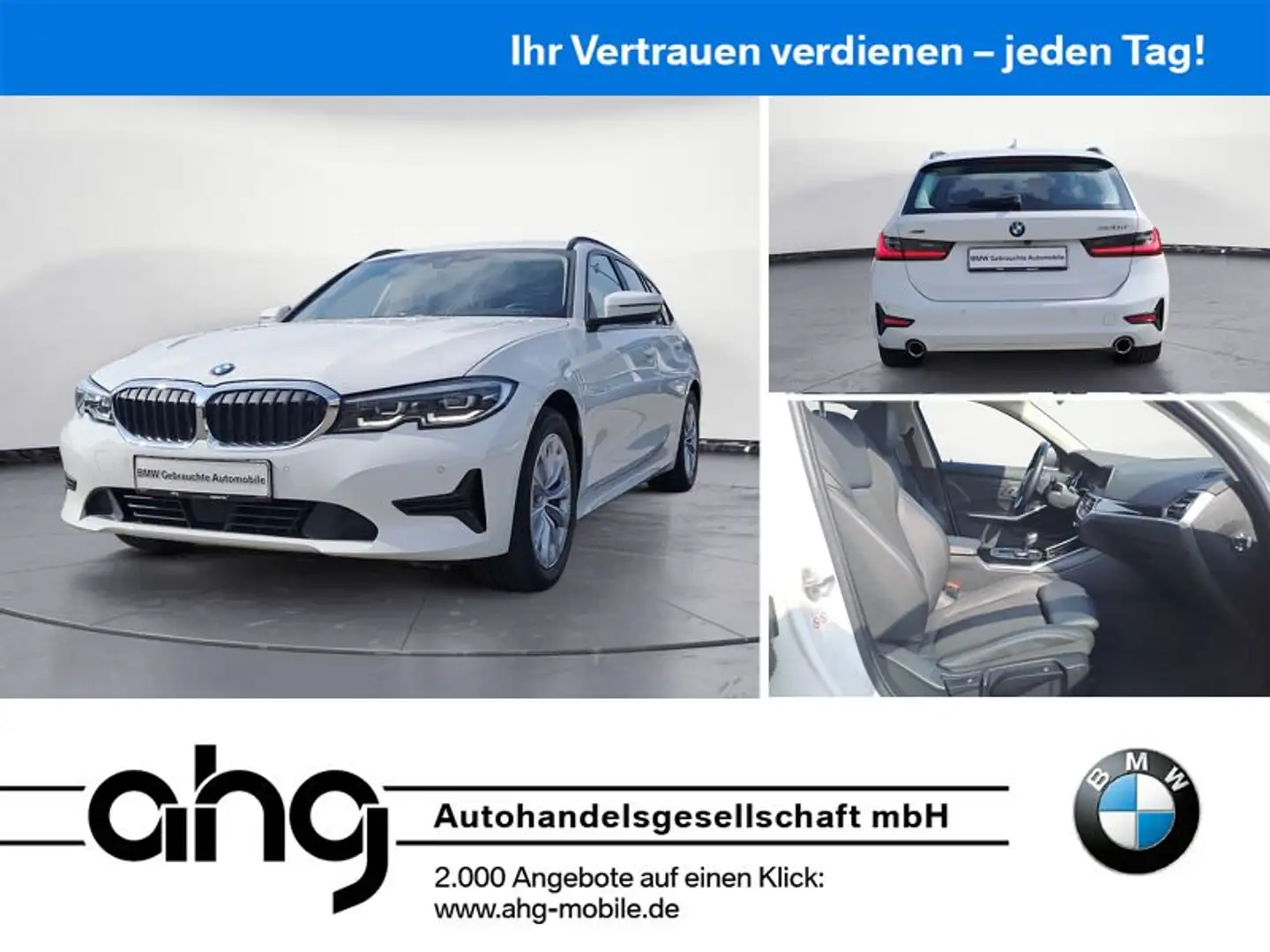 BMW 320 d xDrive Touring Advantage Automatic Aut. AHK Weiß - 1