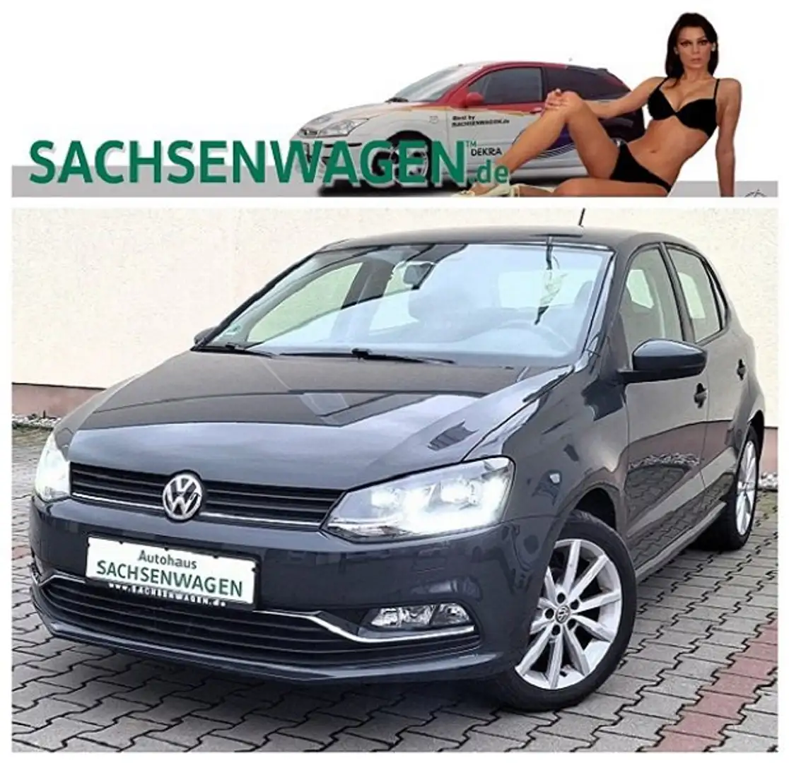 Volkswagen Polo Highline BMT*LED*PDC*KLIMA*So+WiR*ALU*SiHzg*5tü Grau - 1