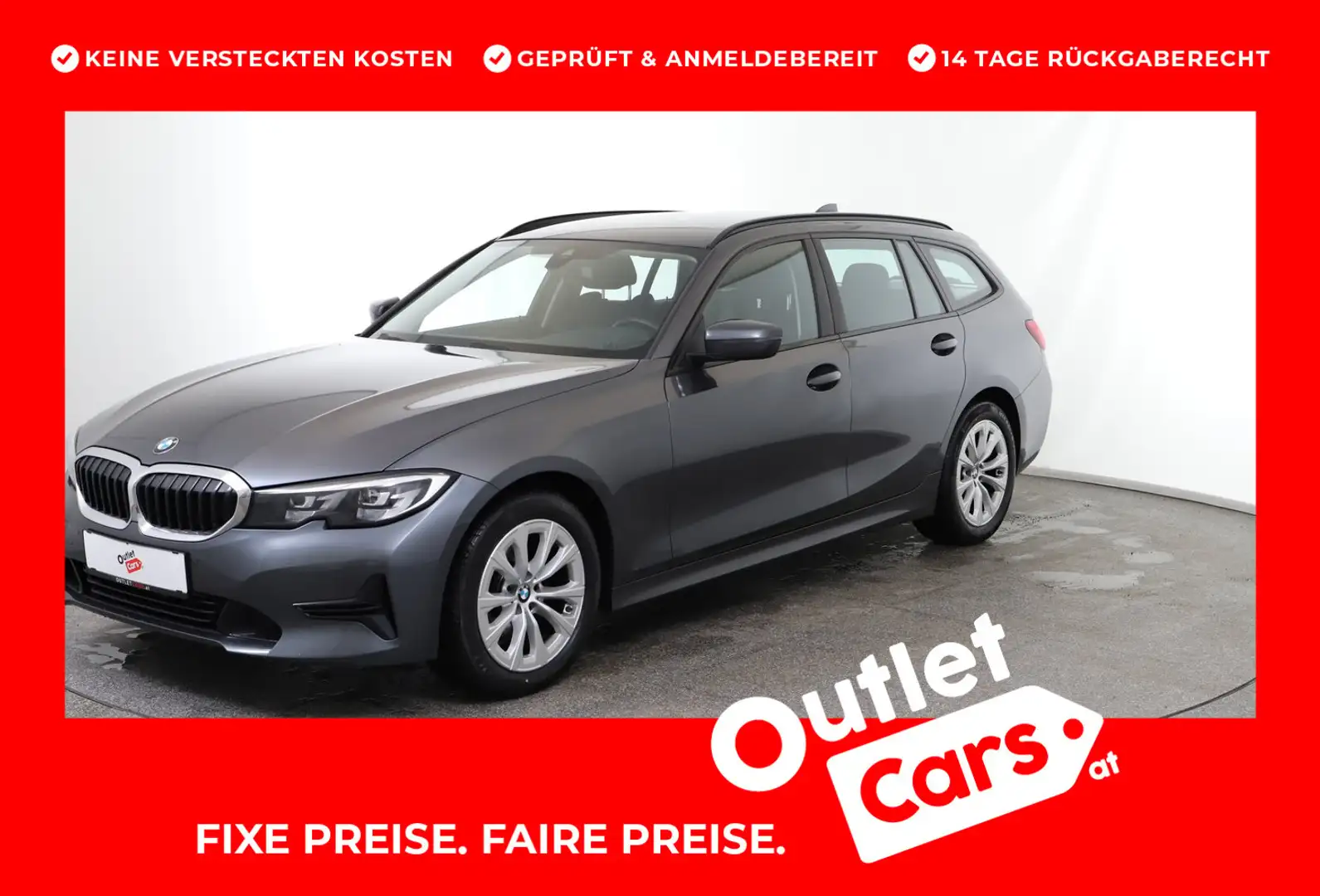 BMW 318 BMW 318d Touring Grau - 1