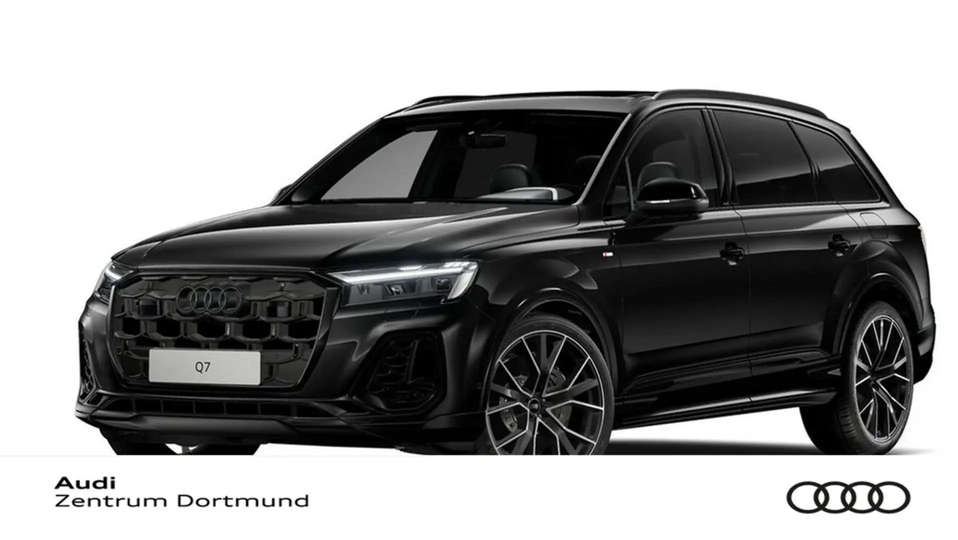 Audi Q7 60 TFSI e quattro S line AHK+Sound+Pano+Sonnens... Noir - 1