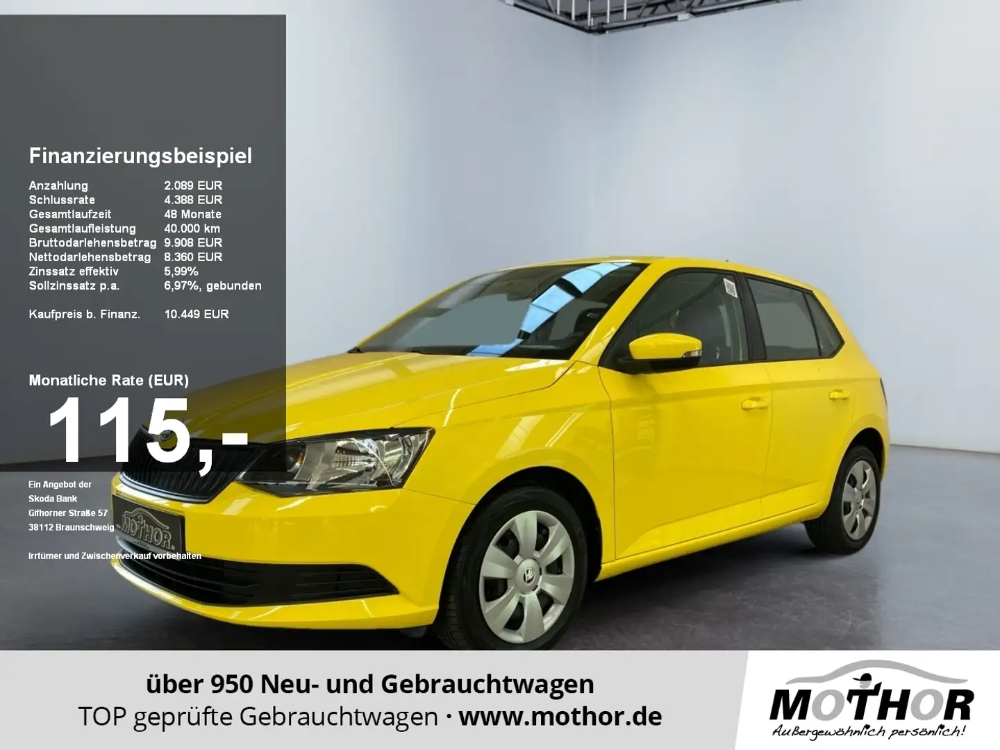 Skoda Fabia Cool Edition 1.0 MPI Isofix DAB Radio SHZ Amarillo - 1