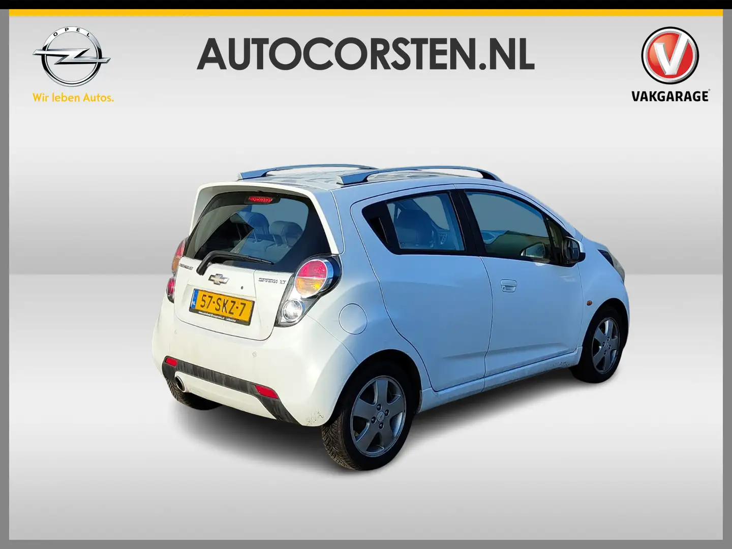 Chevrolet Spark 1.2I-16V 5Drs LT Ecc Pdc Stuurbekrachtiging Lmv Is Weiß - 2