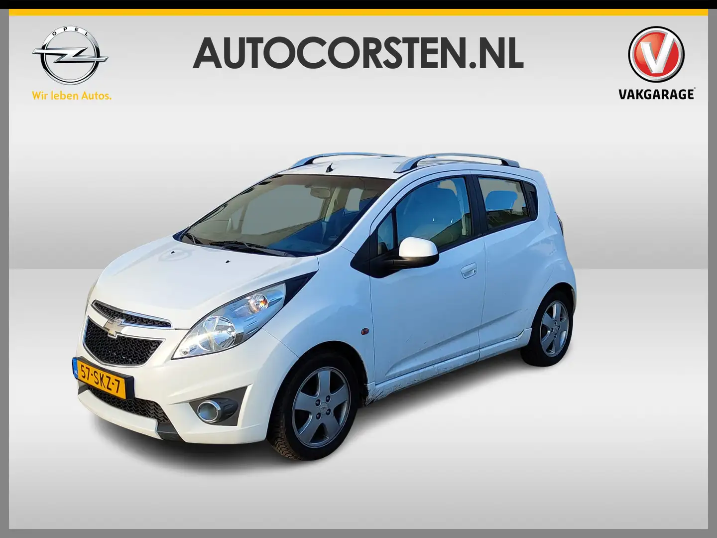 Chevrolet Spark 1.2I-16V 5Drs LT Ecc Pdc Stuurbekrachtiging Lmv Is Weiß - 1