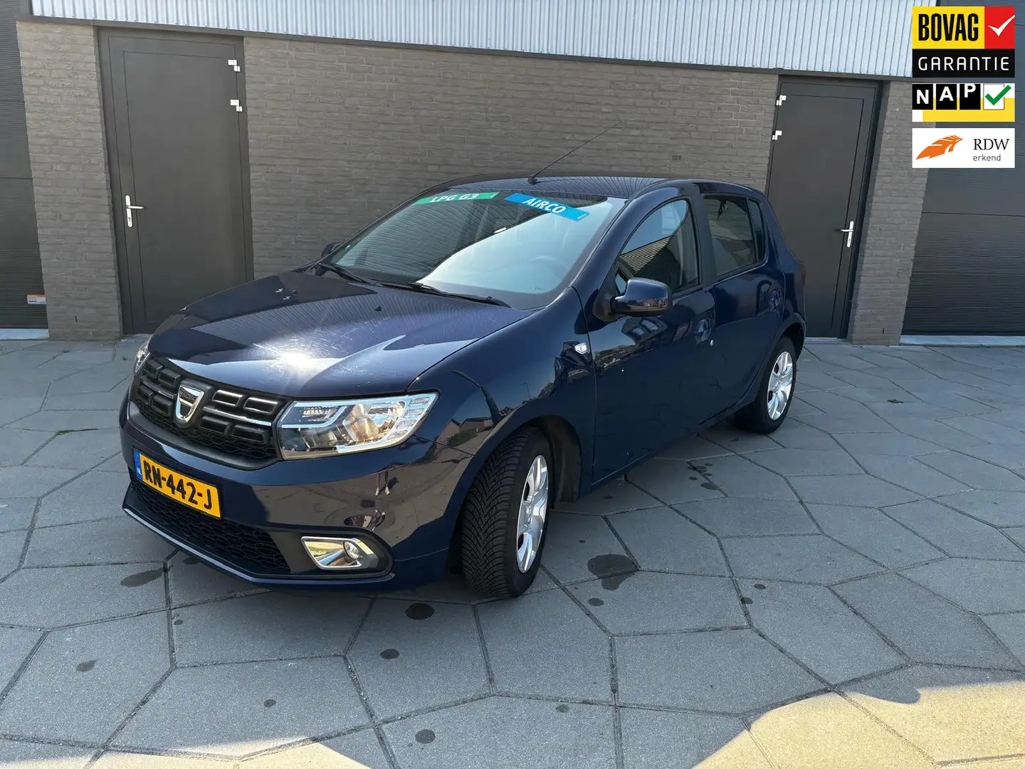 Dacia Sandero 0.9 TCe Bi-Fuel Laur.|1st eig.|LPG G3|5 Drs|Airco Blauw - 1