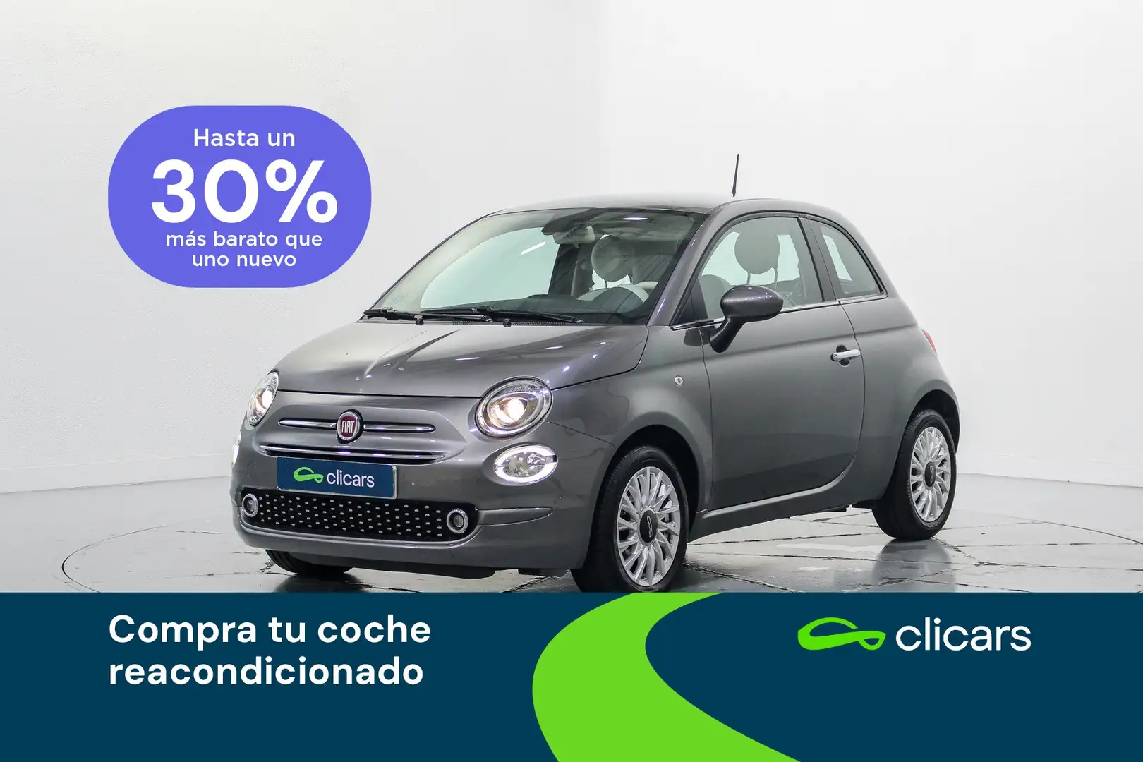 Fiat 500 1.2 Lounge Blanc - 1
