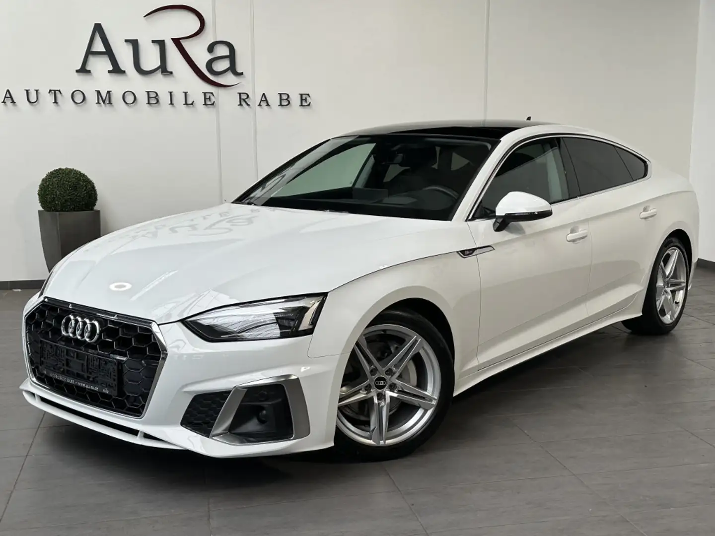 Audi A5 SpB 40 TDI Qu S-Line NAV+LED+PANO+AHK+HUD+ACC Weiß - 2