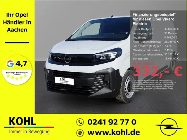 Opel Vivaro-e Standard 136PS 75kWh PDC LED Tempomat