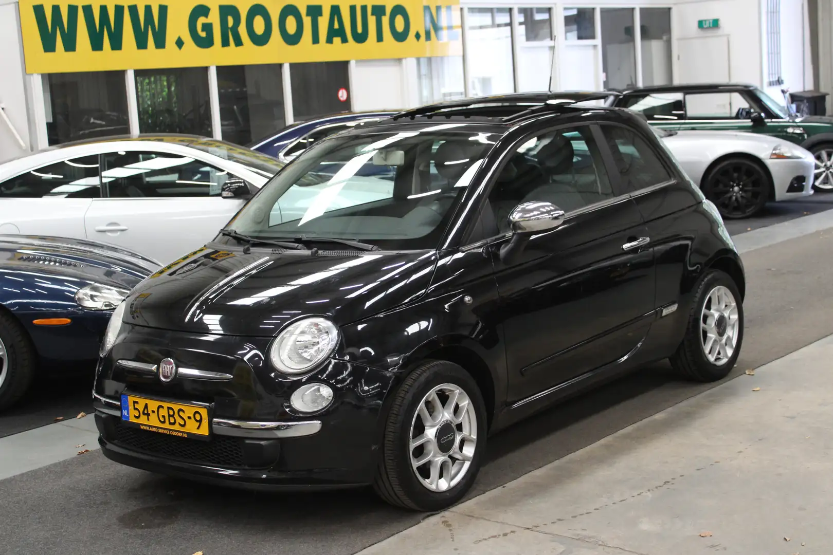 Fiat 500 1.4-16V Sport Panoramadak, Airco, Stuurbekrachtigi Schwarz - 1