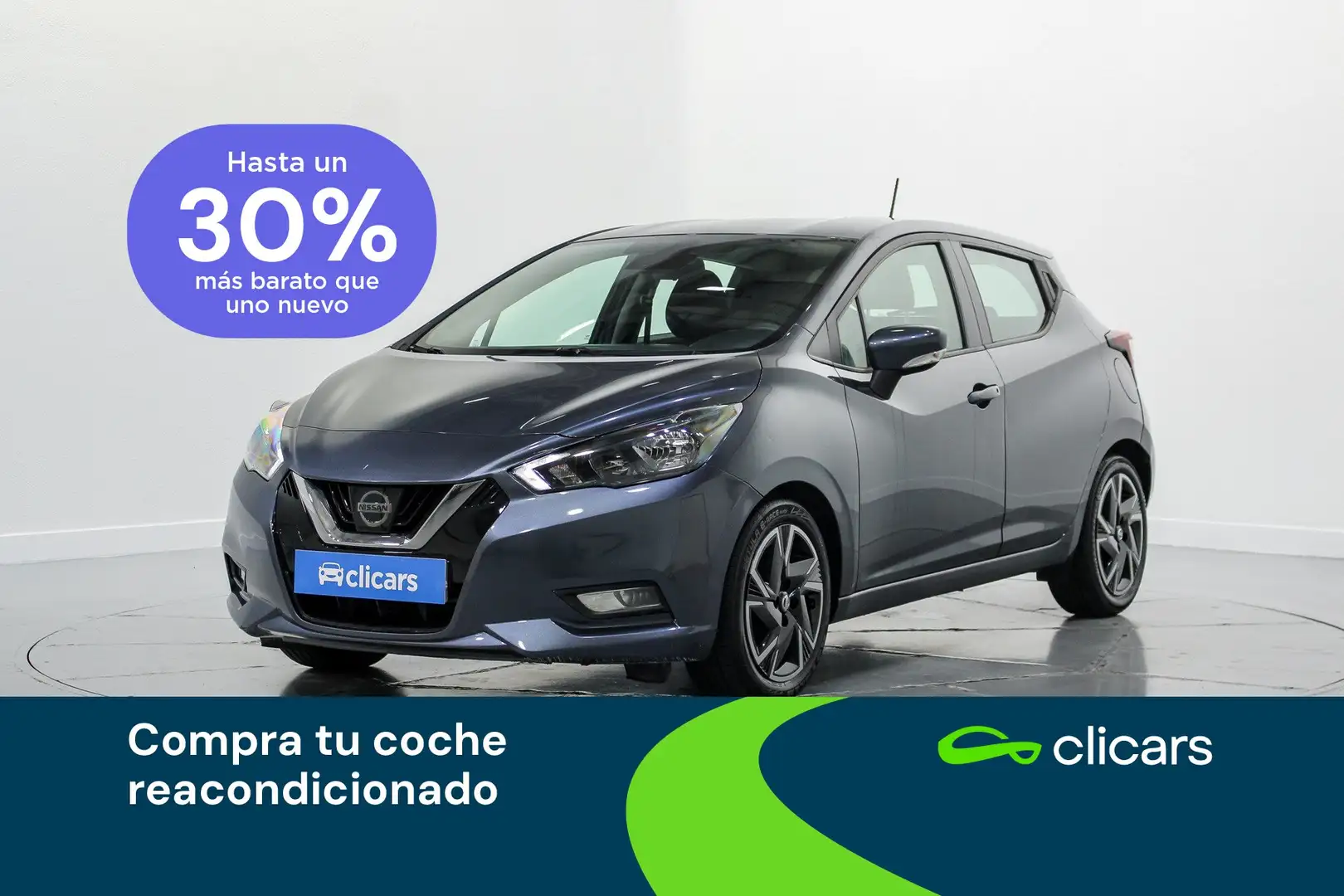 Nissan Micra IG-T Acenta 92 Gris - 1