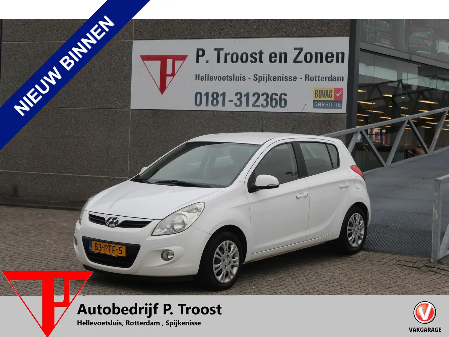 Hyundai i20 1.2i i-Motion 5-deurs/Airco/Mistlampen/Elektrische Wit - 1