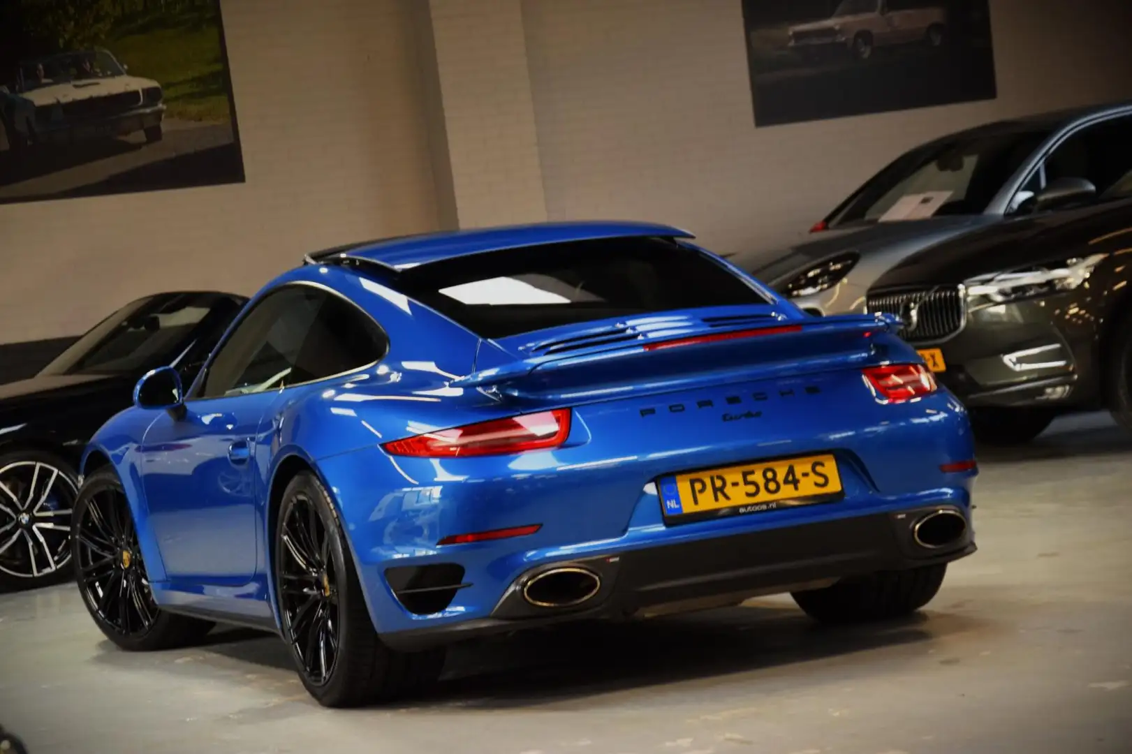 Porsche 991 991.3.8 Turbo Akrapovic!|521pk!!|Schuif/kantel-dak Blau - 2