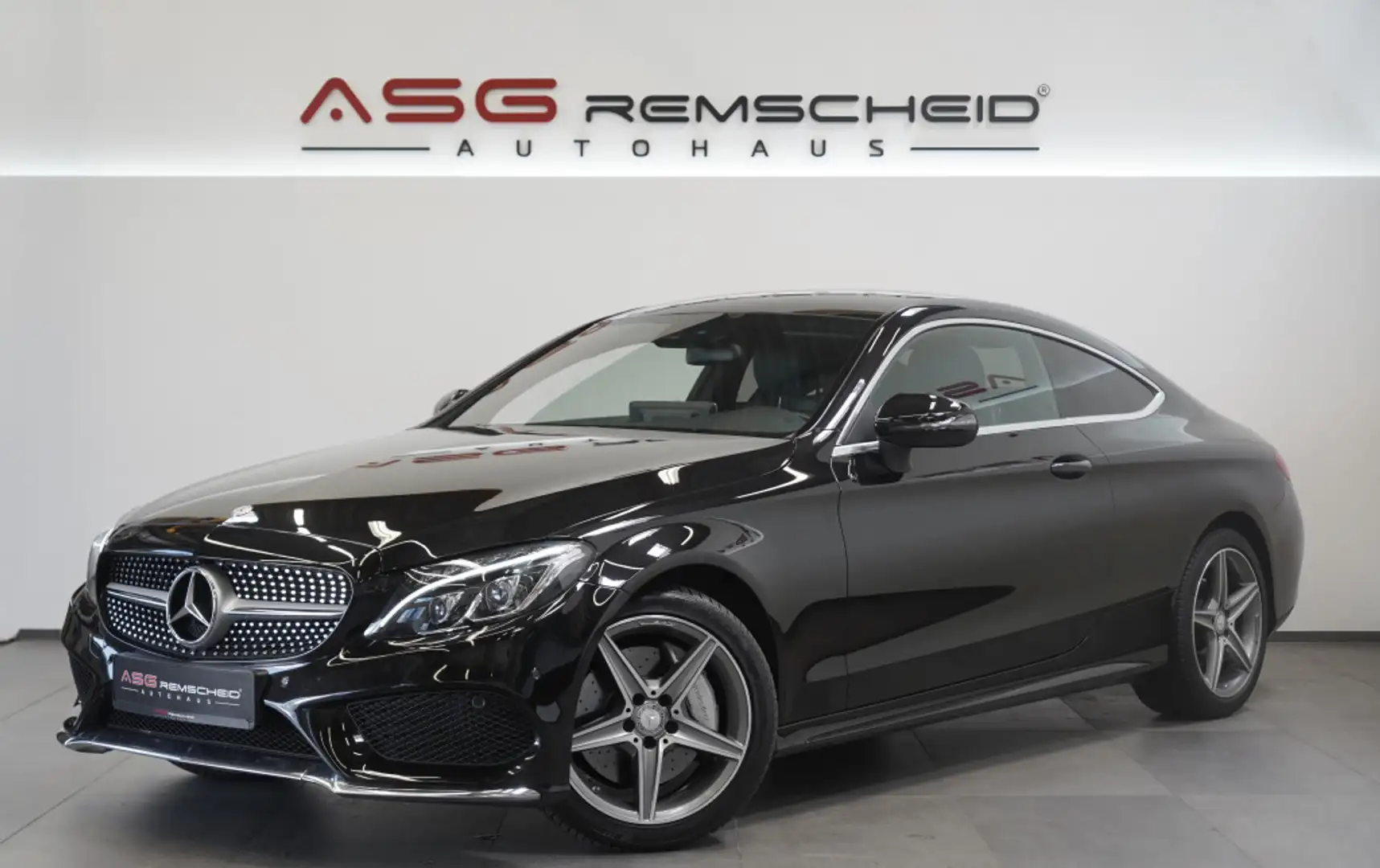 Mercedes-Benz C 200 Coupé AMG Line *AHK *Navi *Leder *Sitzhzg. Schwarz - 1