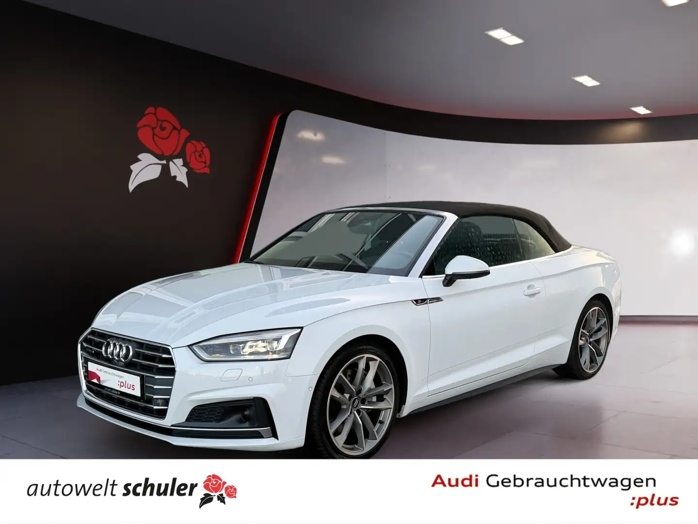 Audi A5 Cabriolet 2.0 TFSI quattro S-tronic S-line sport Weiß - 1