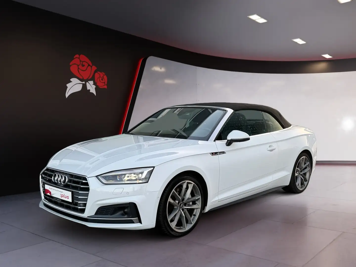 Audi A5 Cabriolet 2.0 TFSI quattro S-tronic S-line sport Weiß - 2