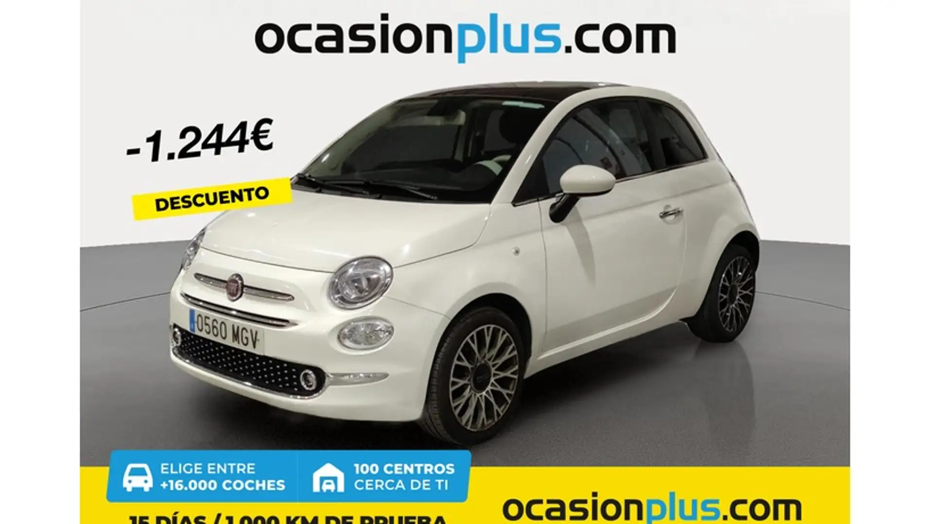 Fiat 500 1.0 Hybrid Dolcevita 52kW Wit - 1