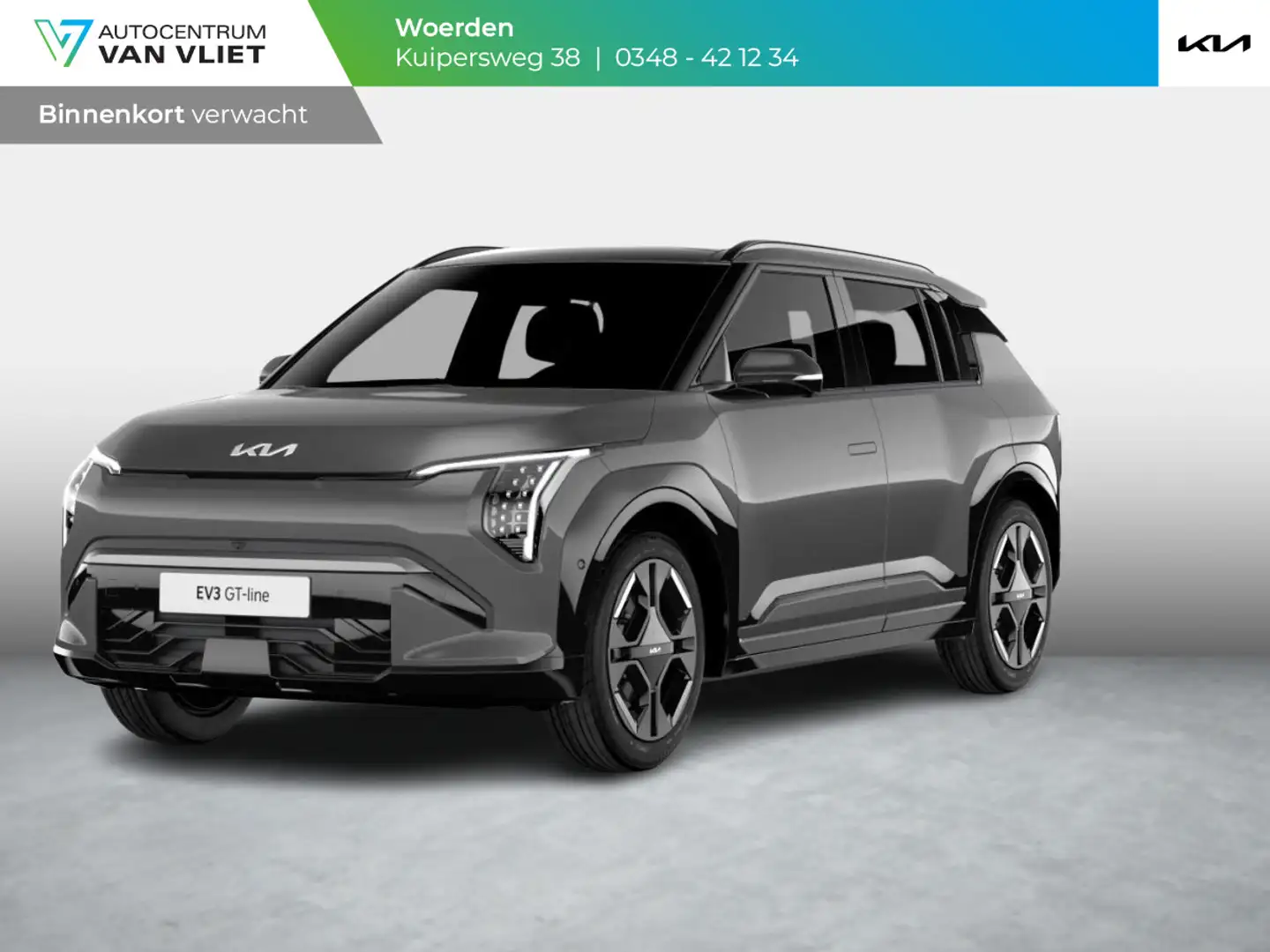 Kia EV3 GT-PlusLine 81.4 kWh | Levering Juni | 600km Rijbe Grijs - 1