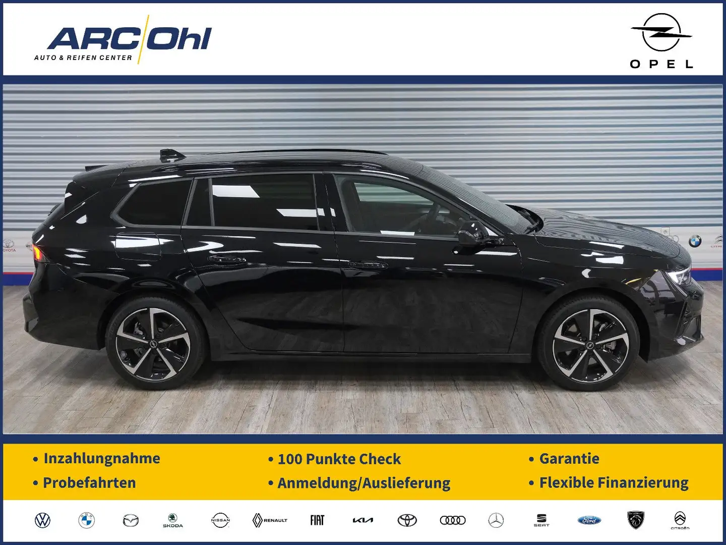 Opel Astra L 1.2 ST GS *NAVI/LED/SHZ/PDC/360/AHK* Schwarz - 1