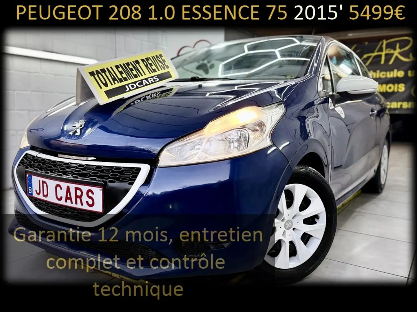 Peugeot 208 1.0 ESSENCE LIKE ‼️GARANTIE 1 AN CTOK‼️ Bleu - 1