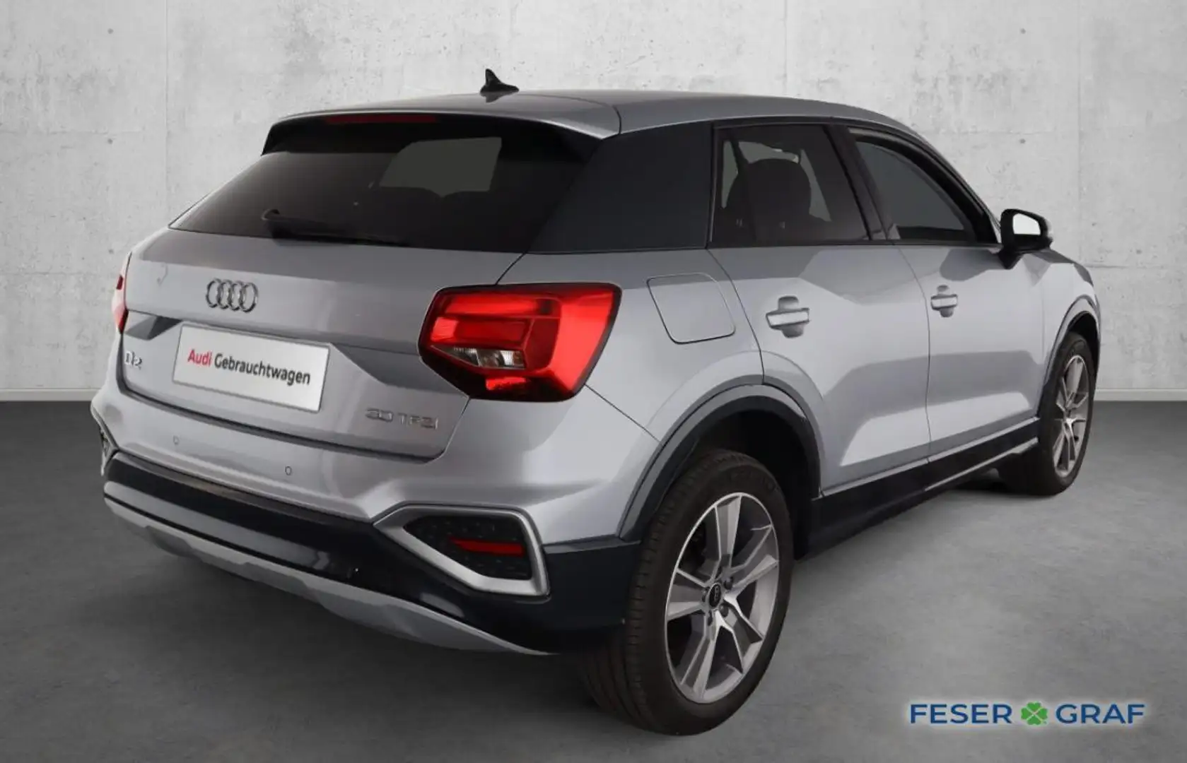 Audi Q2 adv 30 TFSI +AHK+Standheizung+Navi+ Silber - 2
