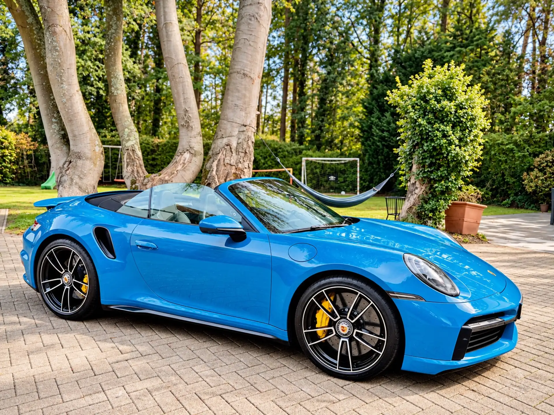 포르쉐 911 Turbo S Cabriolet 2022 파랑 사진 3