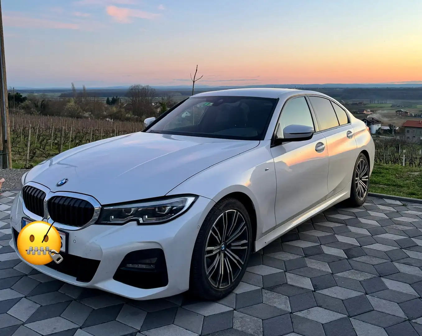 BMW 320 320d 48 V Mild-Hybrid-Technologie Aut. M-Sport Weiß - 1