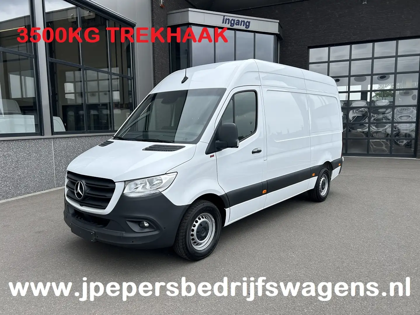 Mercedes-Benz Sprinter 319 CDI L2 H2 3.0 V6 / 3500KG Trekhaak / 360 Camer Wit - 1