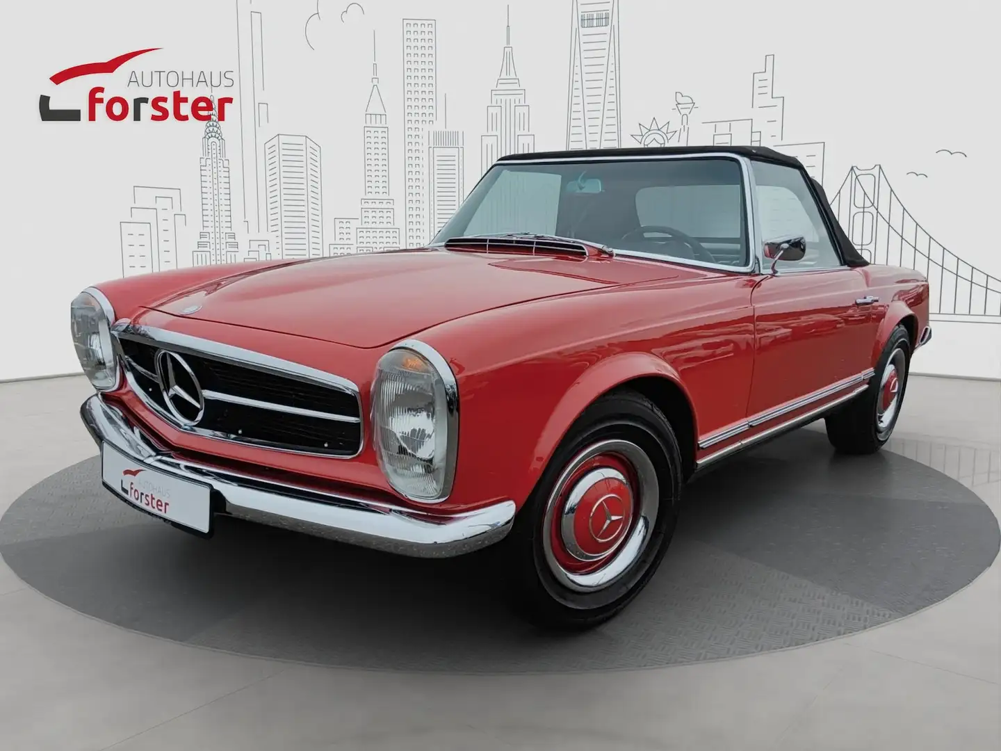 Mercedes-Benz 230 SL Pagode KAT nachger. der Umwelt zuliebe Rouge - 1