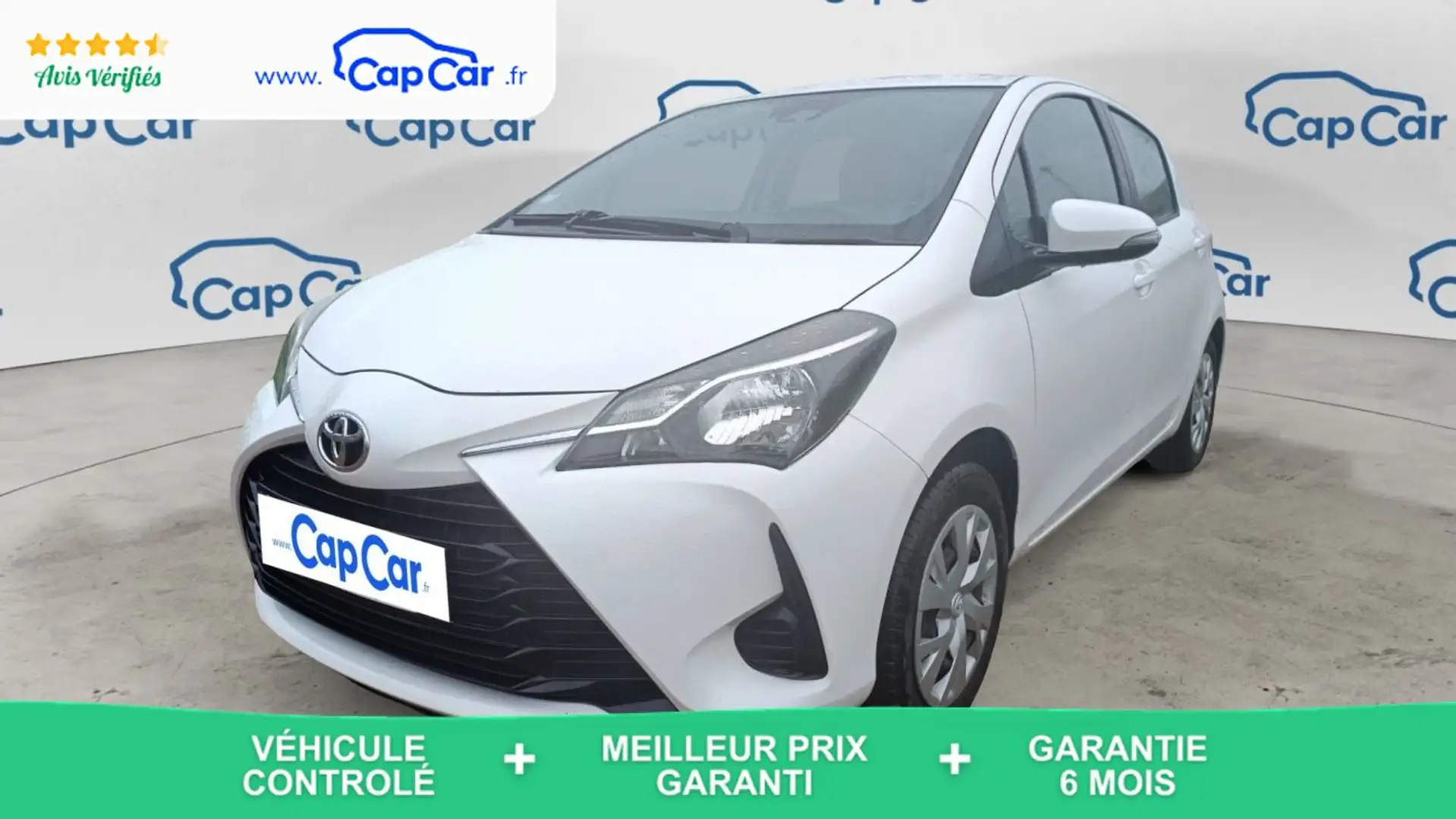 Toyota Yaris 1.0 VVTi 72 France Blanc - 1