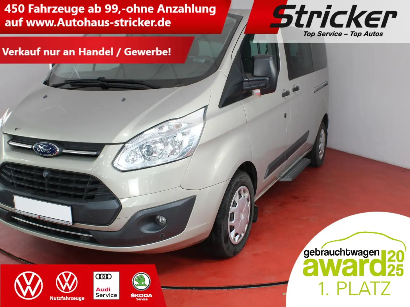 Ford Tourneo Custom 310 Trend L2 2.0 EcoBlue TÜV bis 06.2027 Radio Beige - 1