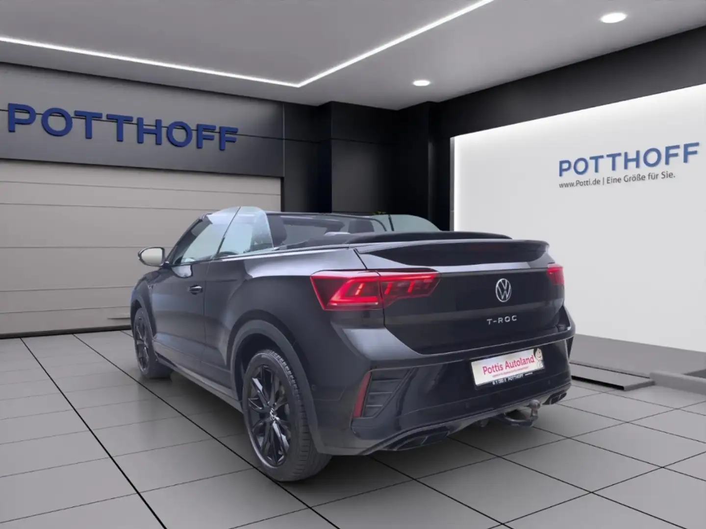 Volkswagen T-Roc Cabrio 1.5 TSI DSG R-LINE AHK NAVI IQ.LIGHT ACC Schwarz - 2