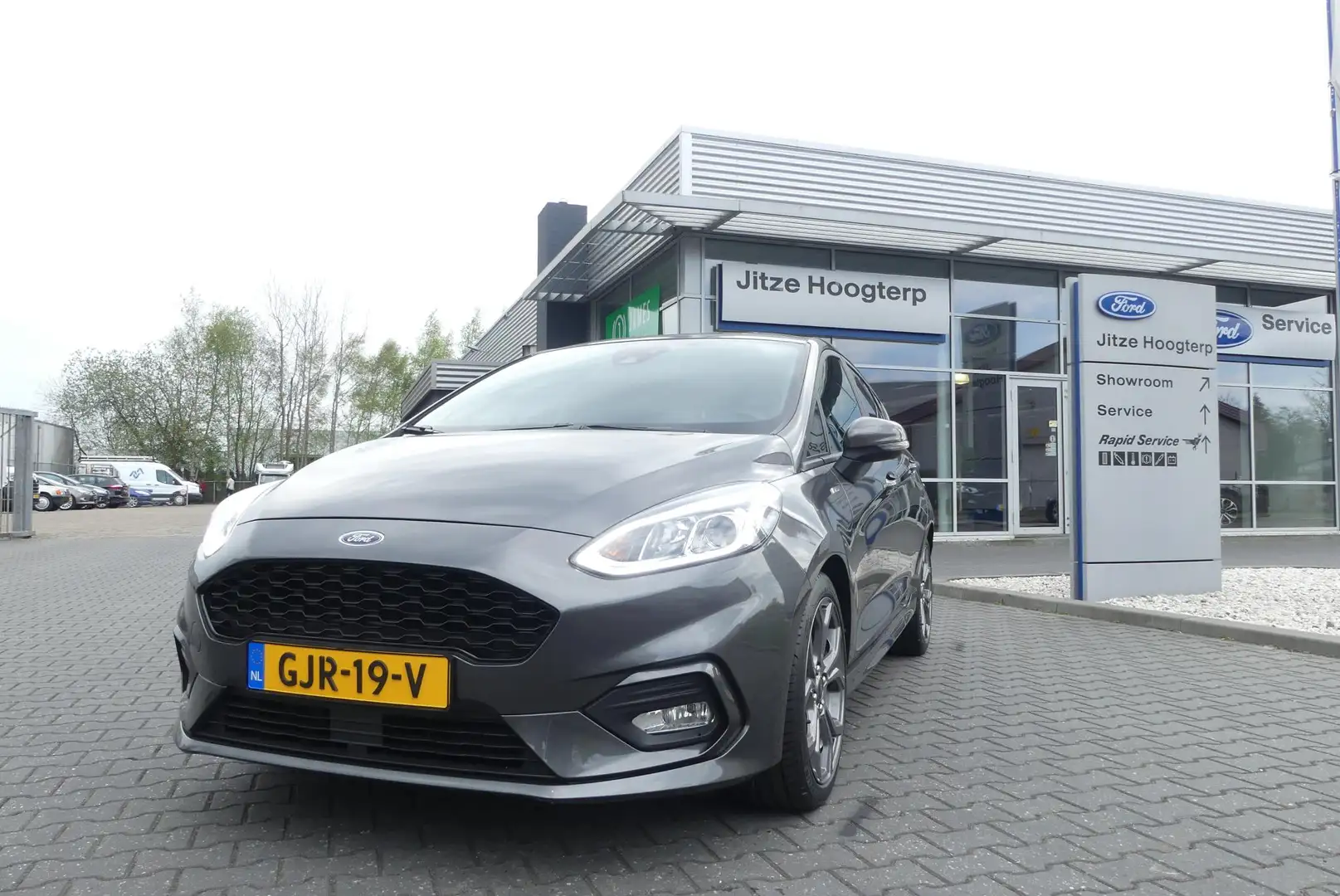 Ford Fiesta 1.0 EcoBoost Hybrid ST-Line CRUISE, CLIMA, NAVI, P Grijs - 1