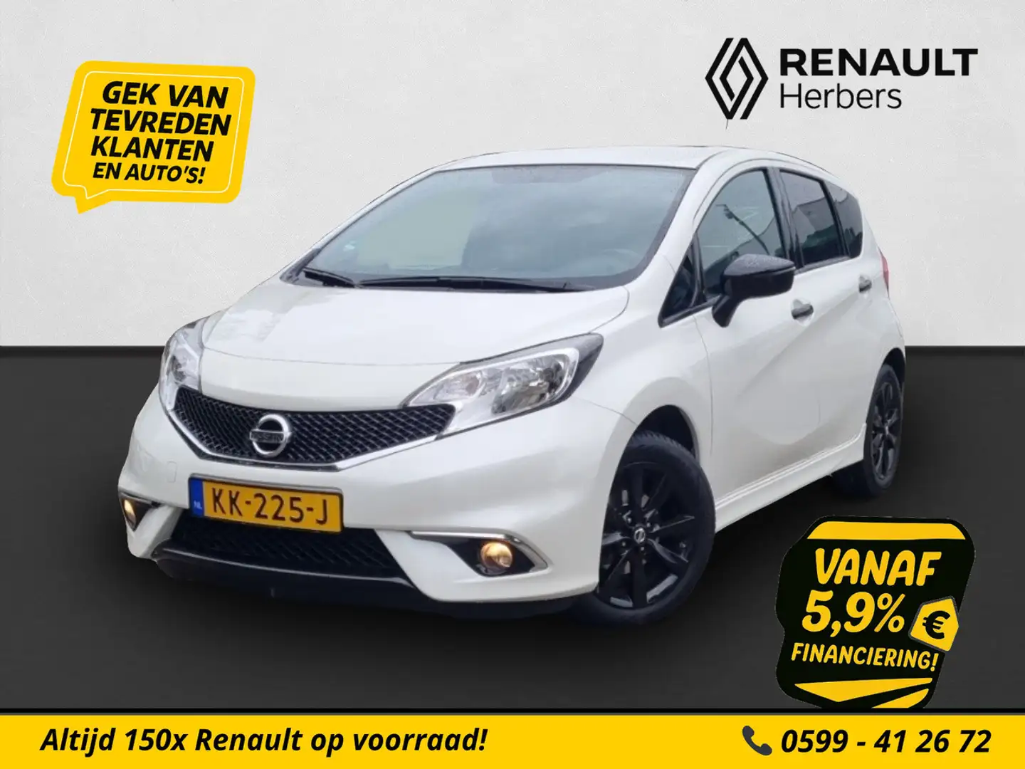 Nissan Note 1.2 Connect Edition NAVI / CRUISE CONTROL / ACHTER Wit - 1