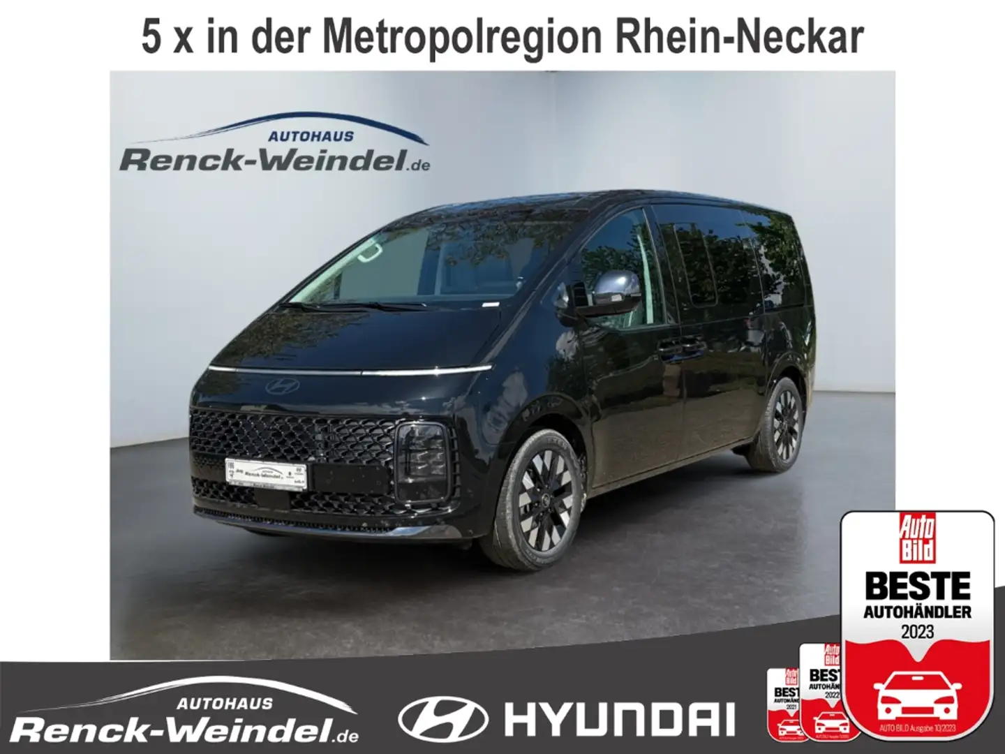 Hyundai STARIA Signature 7-Sitzer HEV 1.6 T-GDI Navi Leder Digita Negru - 1