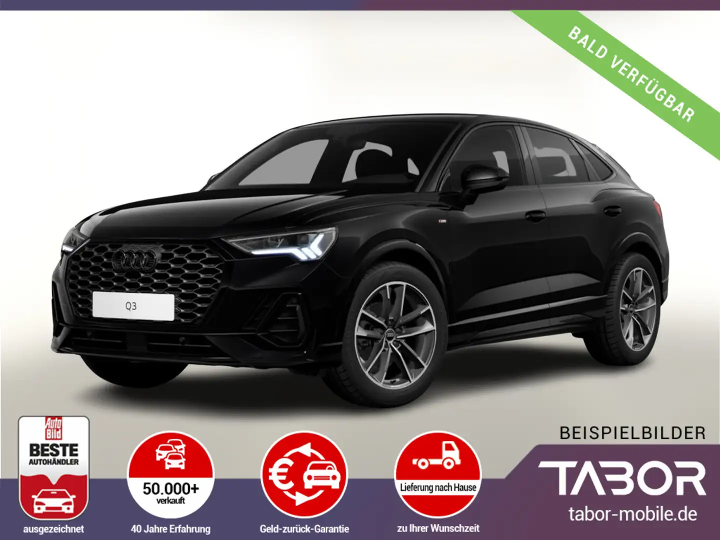 Audi Q3 Sportback 35 TDI S tronic S line Nav 19Z LED Schwarz - 2