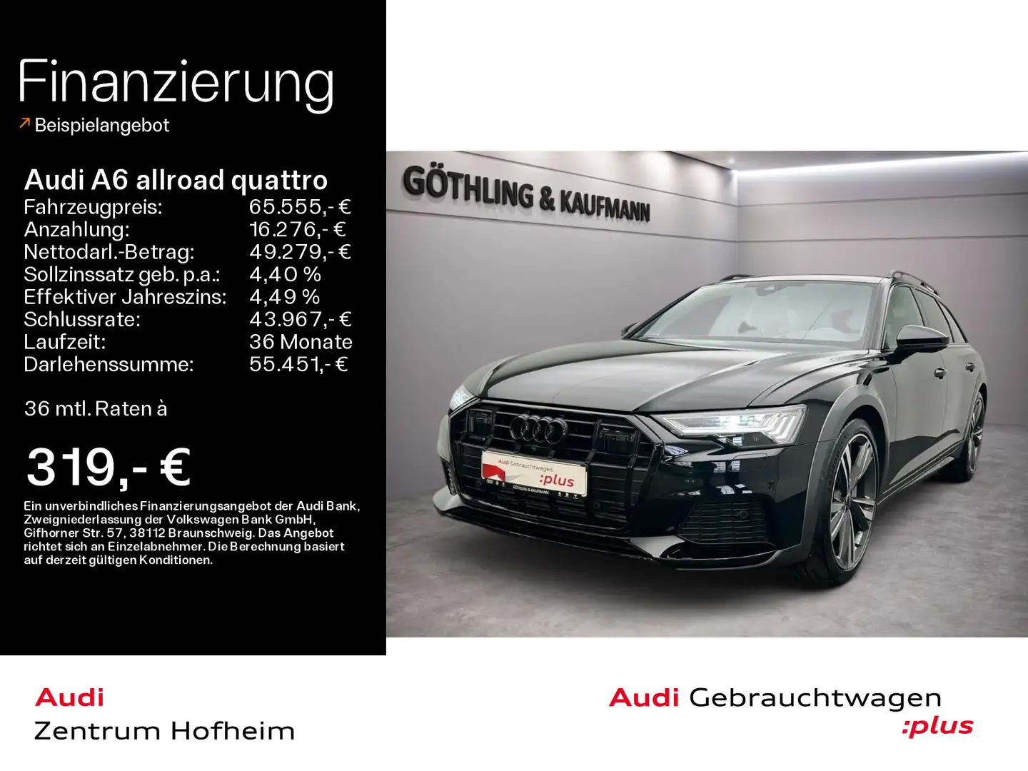 Audi A6 allroad A6 allroad 55 TFSI qu S tro*B&O*HUD*Pano*Standh* Fekete - 1