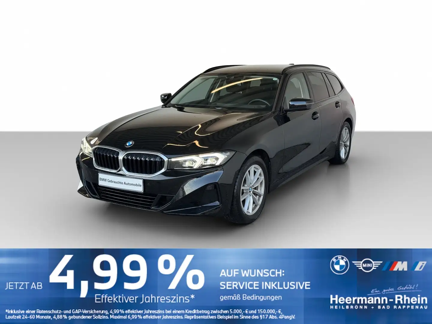 BMW 318 iA Tour. LiveCock.DriveAss.AHK.Tempo.SHZ.DAB Schwarz - 2