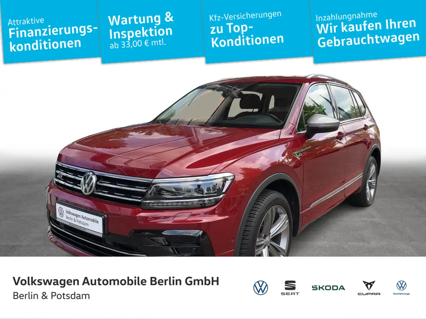 Volkswagen Tiguan Allspace 2.0 TDI Highline 4Motion (EU 6d- Roşu - 1