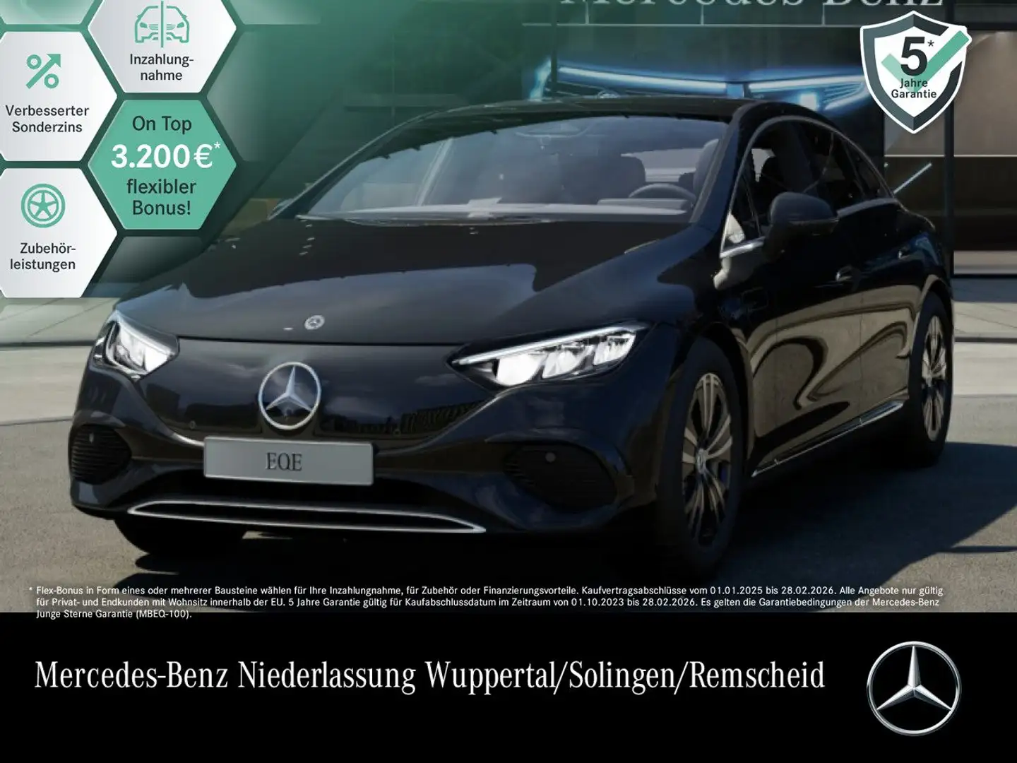 Mercedes-Benz EQE 350 WideScreen Pano Burmester Distr. LED PTS Zwart - 1