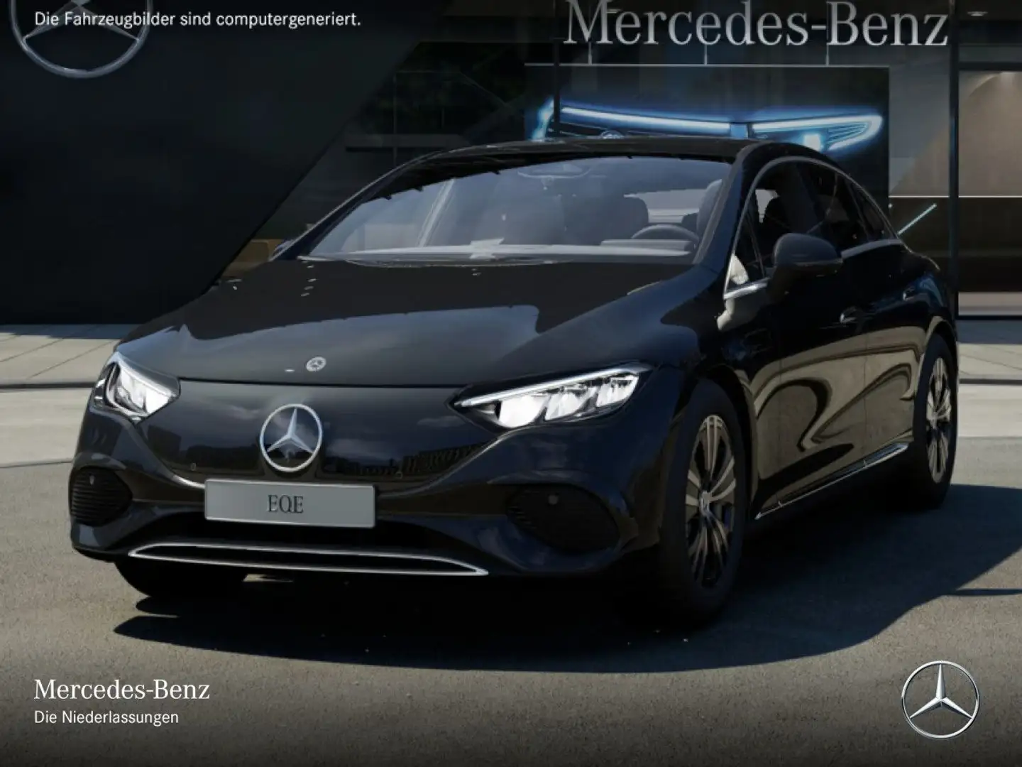 Mercedes-Benz EQE 350 WideScreen Pano Burmester Distr. LED PTS Zwart - 2