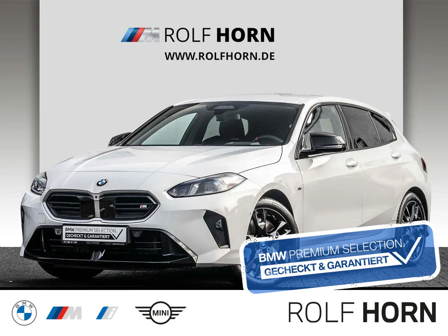 BMW 1er M Coupé M135 xDrive HeadUp Navi LED RKam Lenkradhz Klima Weiß - 1