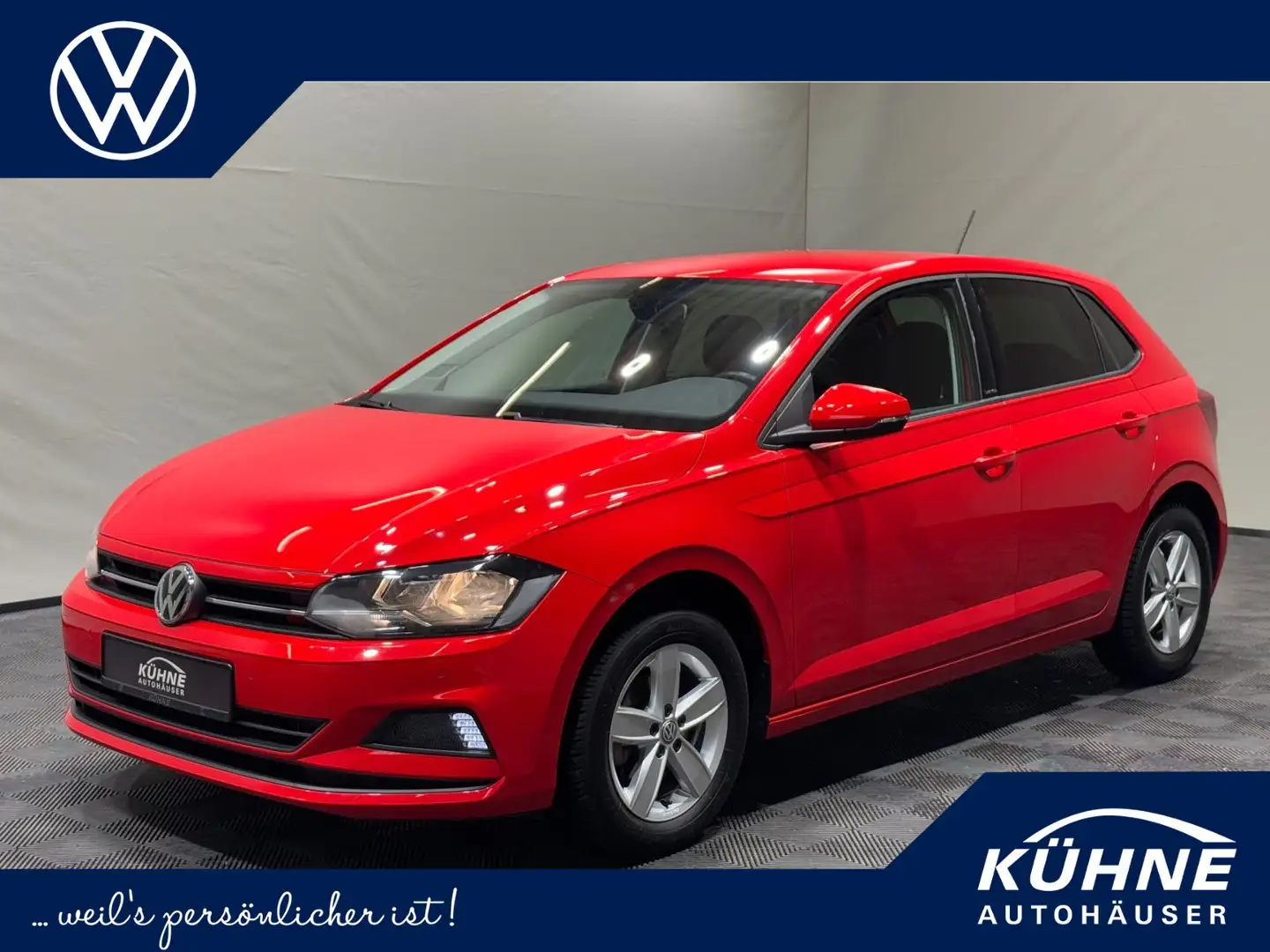 Volkswagen Polo United 1.0 TSI | NAVI SITZHEIZG APP-CONNECT Rood - 1